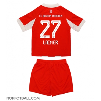 Billige Fotballdrakt Bayern Munich Konrad Laimer #27 Replika Hjemmedraktsett Barn 2025-26 Kortermet (med bukser)